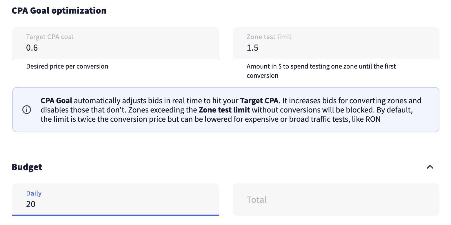 Настройка рекламной кампании CPA Goal | Изображение 2