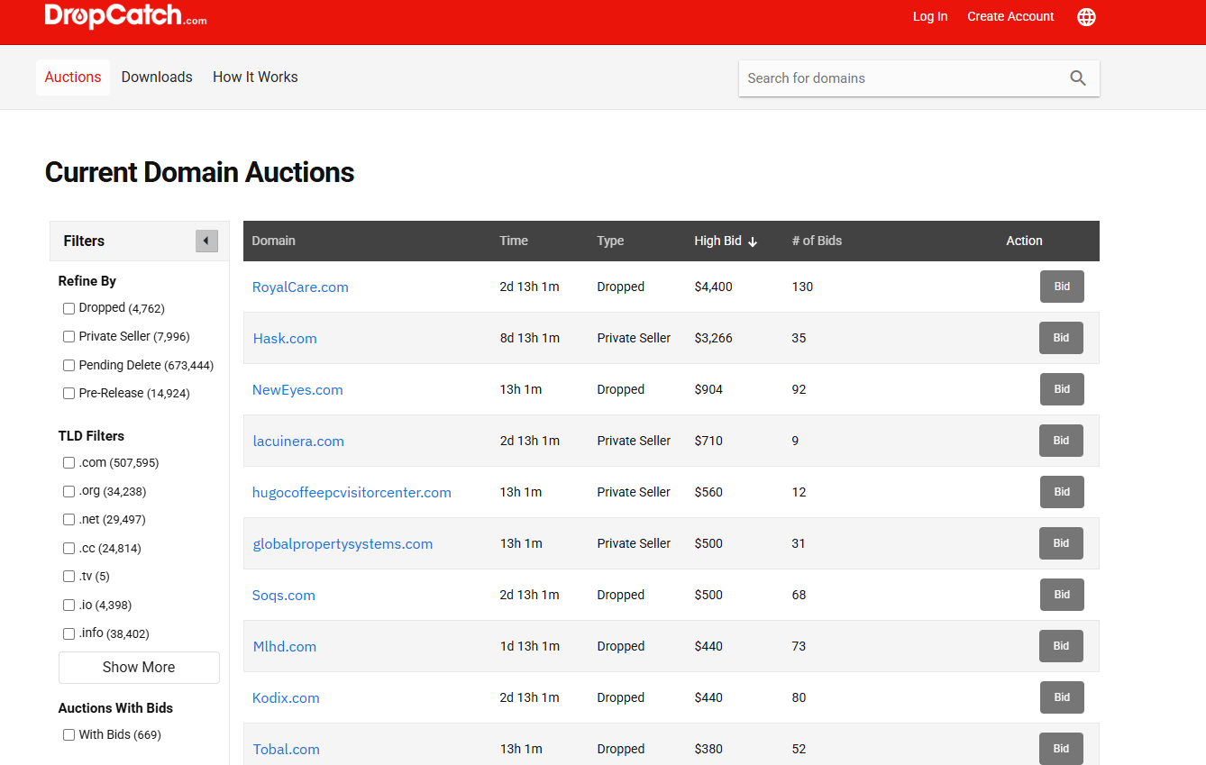 Сервис для выкупа доменных имен DropCatch | Изображение 4