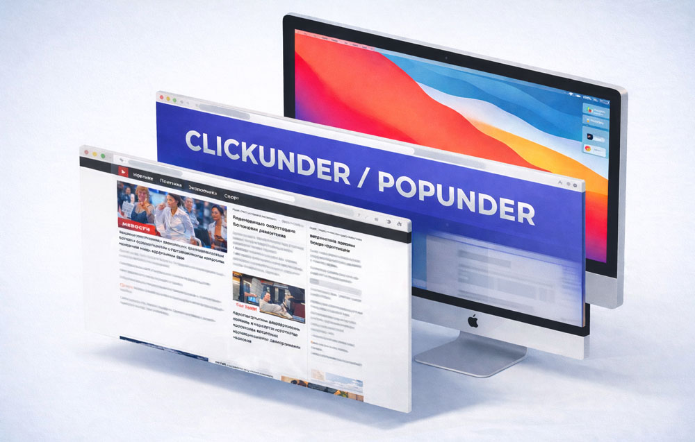 Что такое popunder и clickunder | Изображение 1