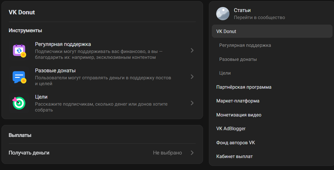 Какие типы поддержки есть в VK Donut | Изображение 9