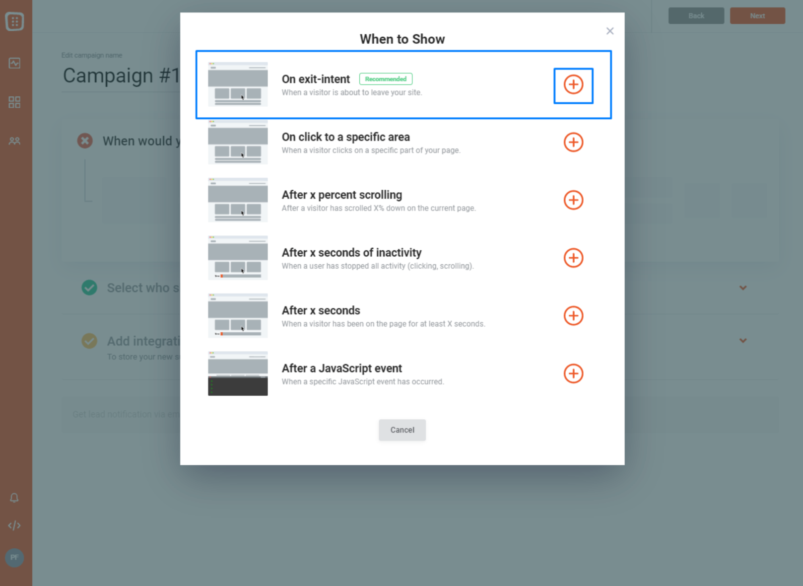 Exit-Intent поп-ап настройка | Изображение 9