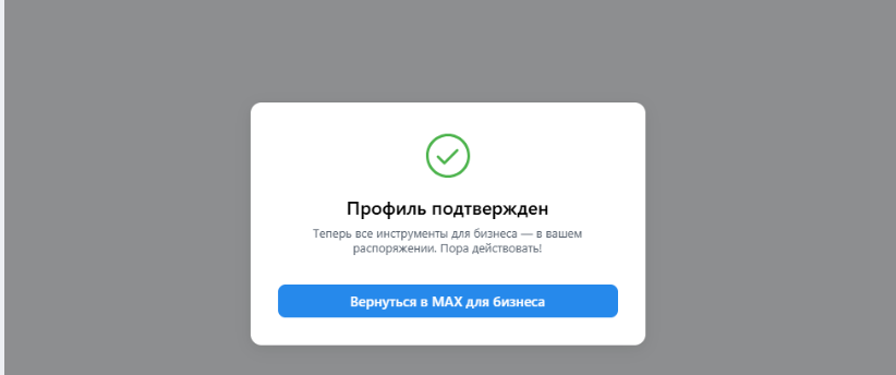 подтвержденный профиль в мессенджере Макс | Изображение 11